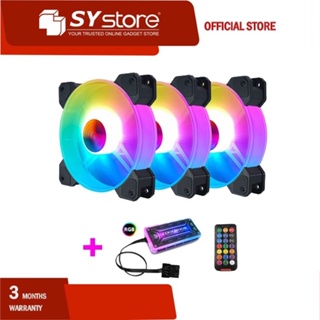 SYCAT S10 RGB CPU FAN 120MM Cooling FAN 6PIN Computer Case RGB Cooling Fan Controller Remote Control