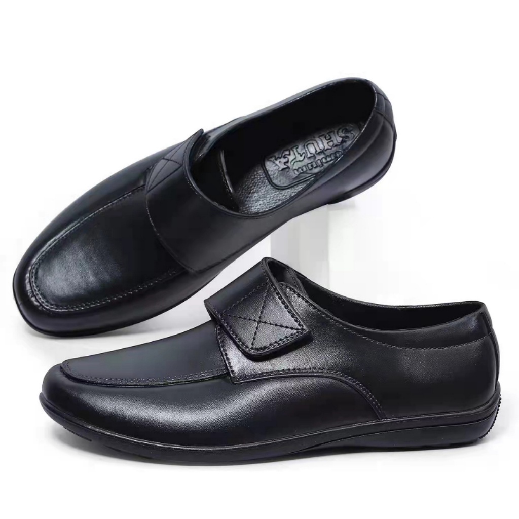 602SHUTA black school shoes for boys Shopee Philippines