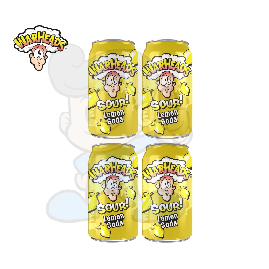 Warheads Sour Lemon Soda 4 X 355 Ml Shopee Philippines 