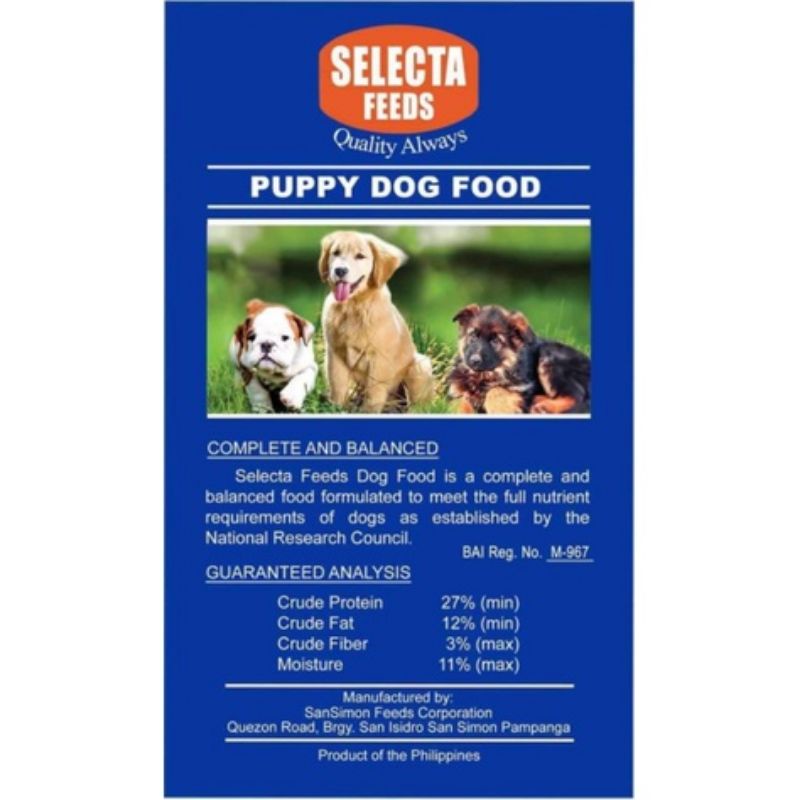 Selecta Dog Food Puppy 8 kg Shopee Philippines