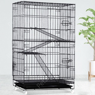 Ux@☋PetStern Cats Cage 4 Layer Kulungan Ng Pusa Collapsible Large Space Pet Dog Rabbit Cage With Wh