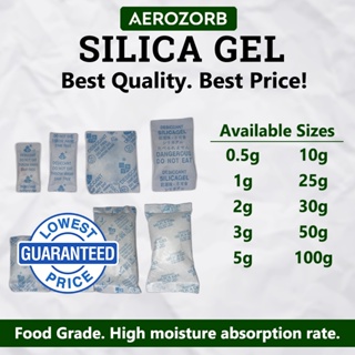 Silica Gel Desiccant (BEST PRICE! Non-Toxic High Capacity Moisture Absorber) 0.5,1,5 up to 100grams