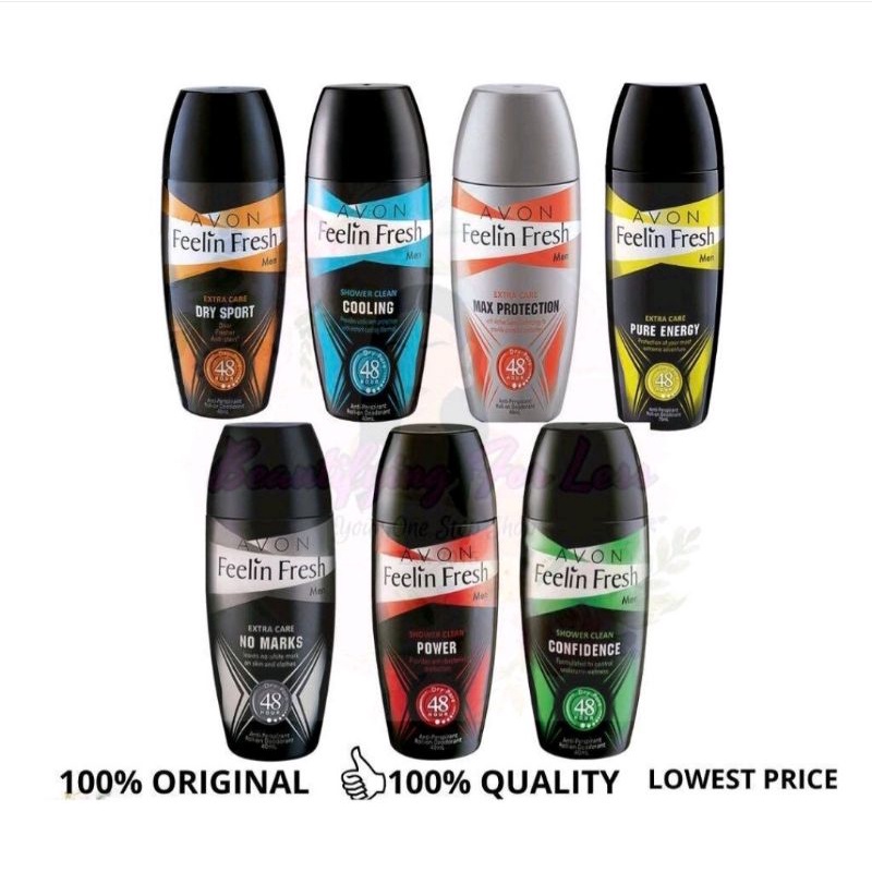 Avon Feelin Fresh Antiperspirant Rollon Deodorants Men Shopee Philippines
