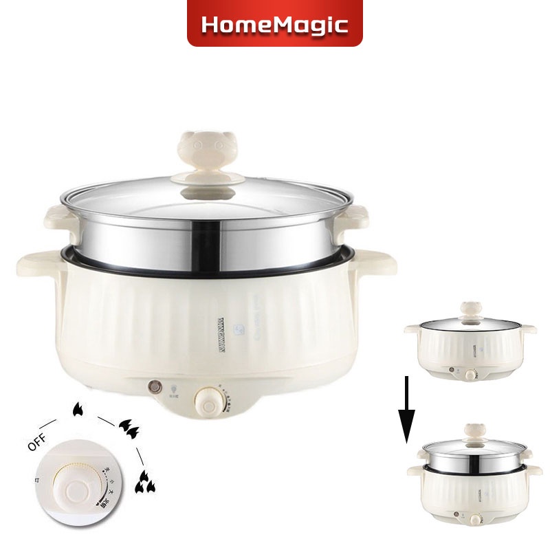 rice cooker with steamer MultiFunction Electric Pot 3.7L With Steamer Rice Cooker NonStick