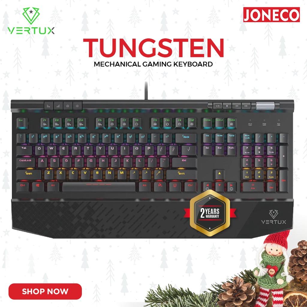 VERTUX TUNGSTEN HYPER ACTION MECHANICAL GAMING KEYBOARD (EN) Shopee