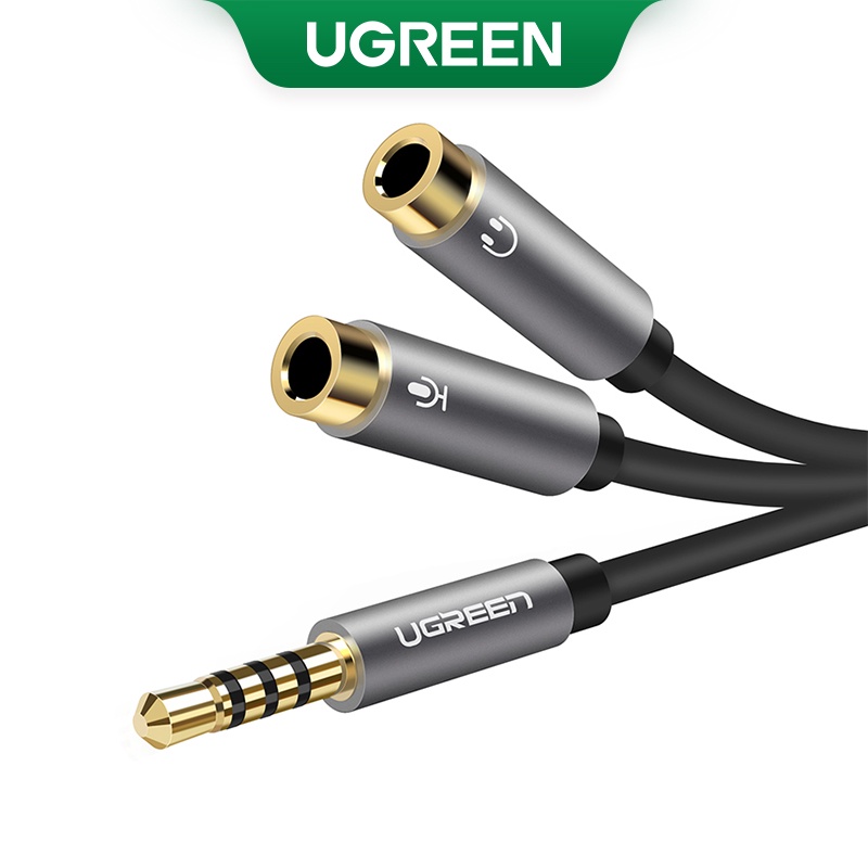 UGREEN 3.5mm Audio Splitter Cable For Computer Jack 3.5mm 1 Male to 2