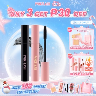 PINKFLASH Waterproof Mascara Lengthening Volume Fiber-Filled Silicone Wands Natural Makeup Cruelty-Free OhMyWink