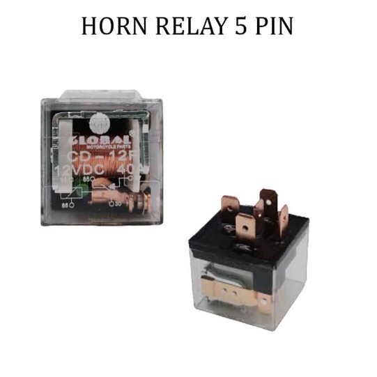 Motorcycle Horn relay 4pin/5pin Light horn Relay Transparent & Socket