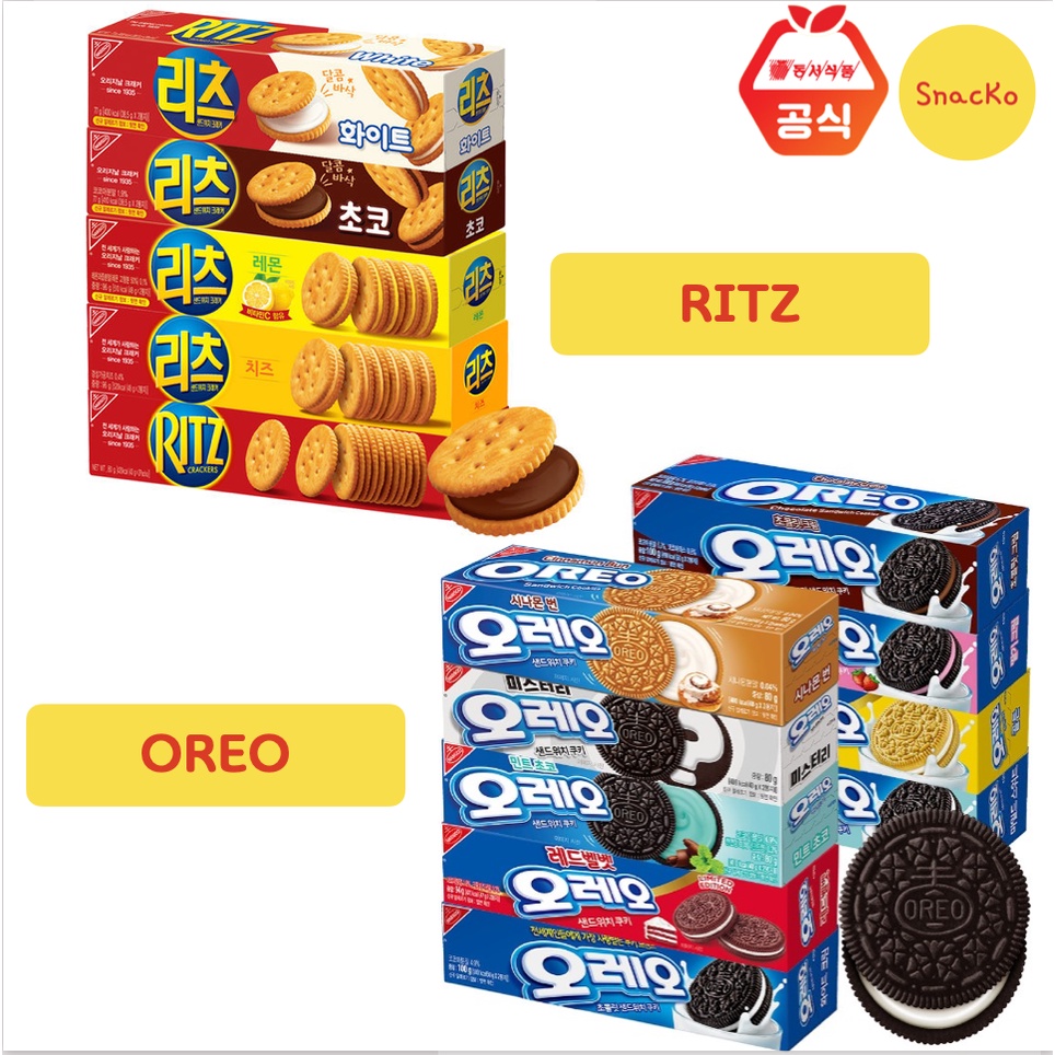 NEW Black Pink Korea OREO Cookies RITZ Crackers - All Flavors | Shopee ...