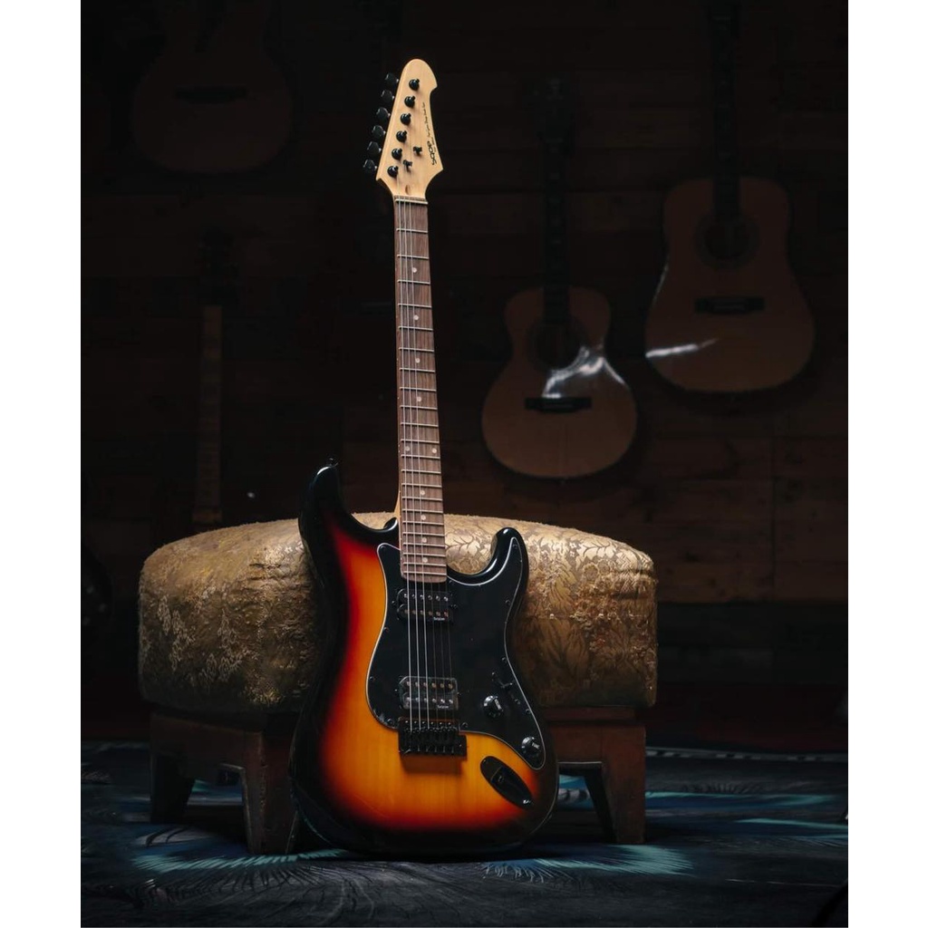 Sqoe Super Stratocaster Electric Guitar (SEST210) Dual Humbucker ...