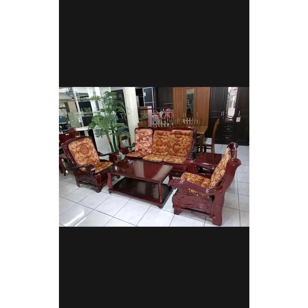 Check out sala set full set, with foam, with top glass center table