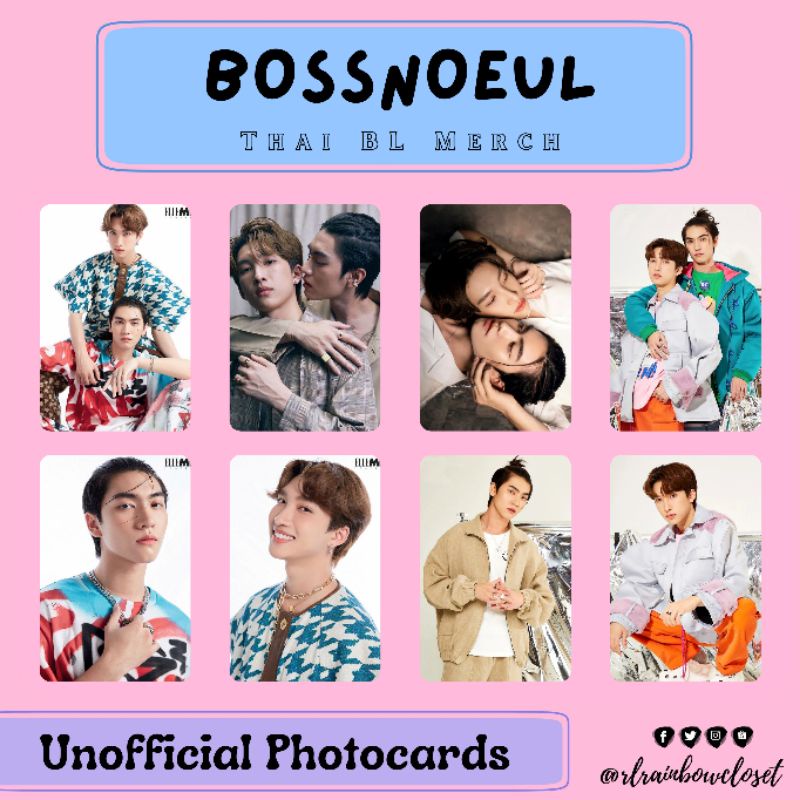 Thai BL BossNoeul Photocards Boss Chaikamon Noeul Nuttarat | Shopee ...