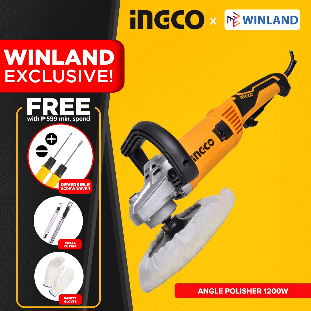 INGCO by Winland Angle Polisher Buffing Machine AP120082P Shopee