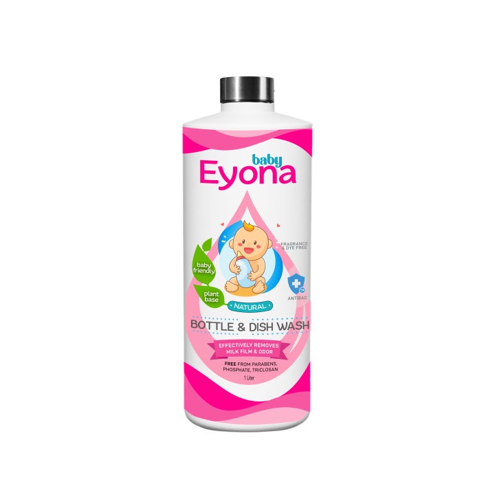 1 Liter Eyona Natural Baby Bottle & Nipple Cleanser, Dishwashing Liquid