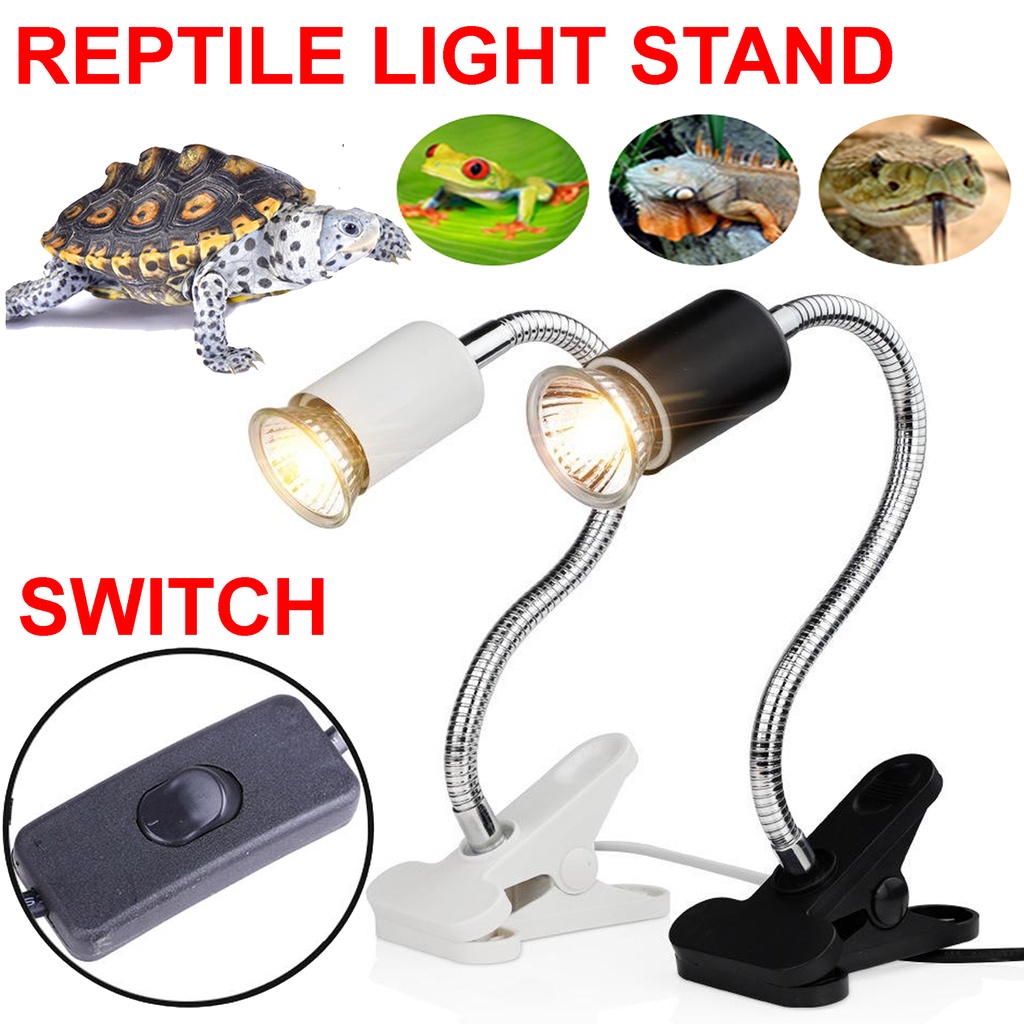 Reptile Heat Lamp UVA UVB with HolderSwitch for Lizard Turtle Snake