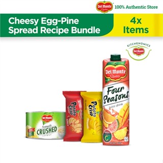 DEL MONTE KITCHENOMICS® Recipe Bundle: Cheesy Egg Spread x 4 Items (Del Monte Four Seasons Juice Dri