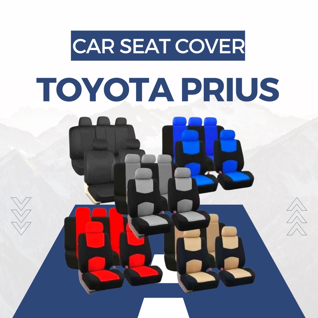 TOYOTA PRIUS Car Seat Covers Set for 5 Front Seat Back Seat Headrest