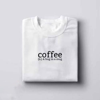 ✭Coffee A Hug In A Mug Designed Solid Drop Shoulder T Shirt (Unisex)✲、 oxygen t shirt_ 、