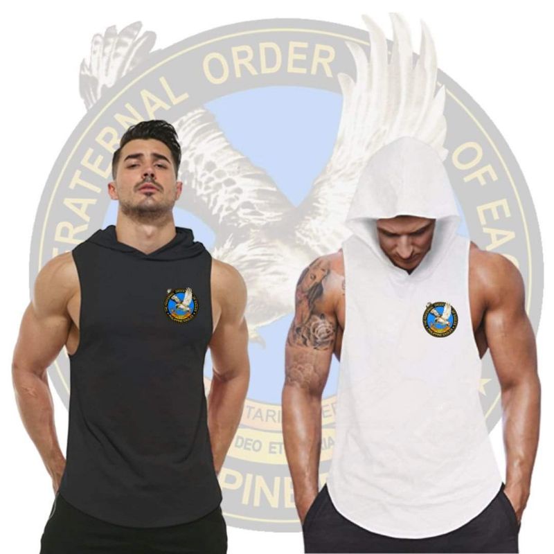 Muscle tee hoodie Pair. Black and white Shopee Philippines