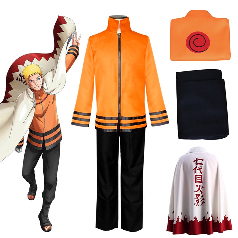 Naruto Uzumaki Naruto Suit Seven Generations Halloween Cosplay Costume ...