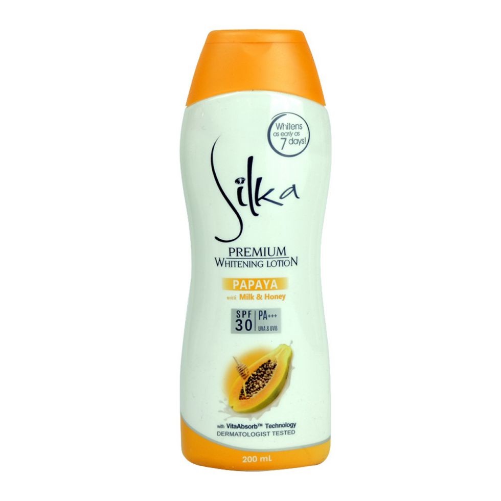 Silka Premium Whitening Papaya Lotion Spf 30 200ml Shopee Philippines