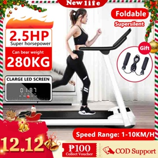 2.5HP multi-function foldable treadmill, home electric treadmill,indoor small treadmill