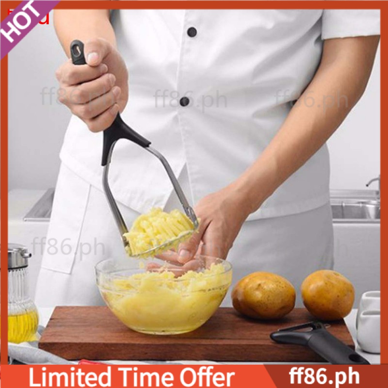 Potato Masher Stainless Steel Potato Rice Vegetable Fruit Garlic Smasher  Food Press Smash Tool | Shopee Philippines