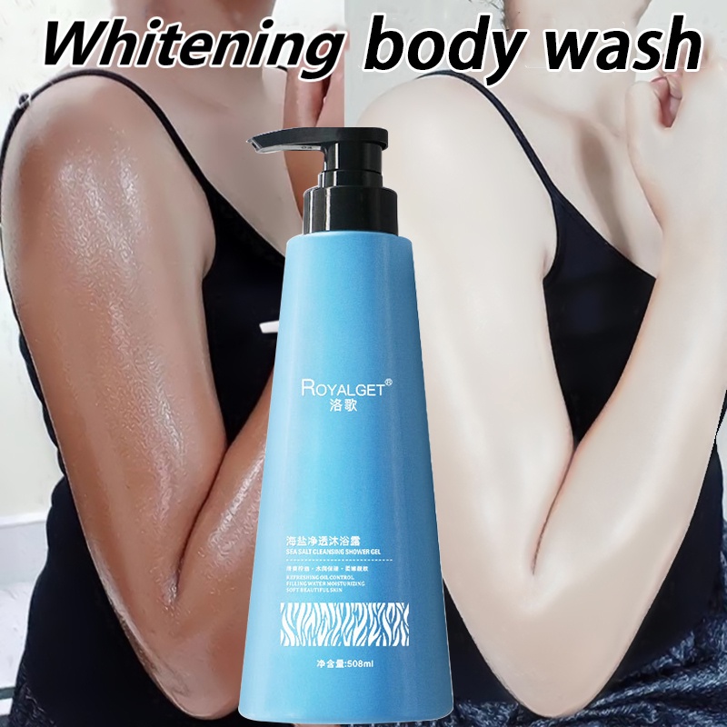 Sea salt Body Wash Whitening Shower Gel Acne Body Wash AntiAcne Remove