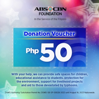 ABS-CBN Foundation Php 50 Donation Voucher