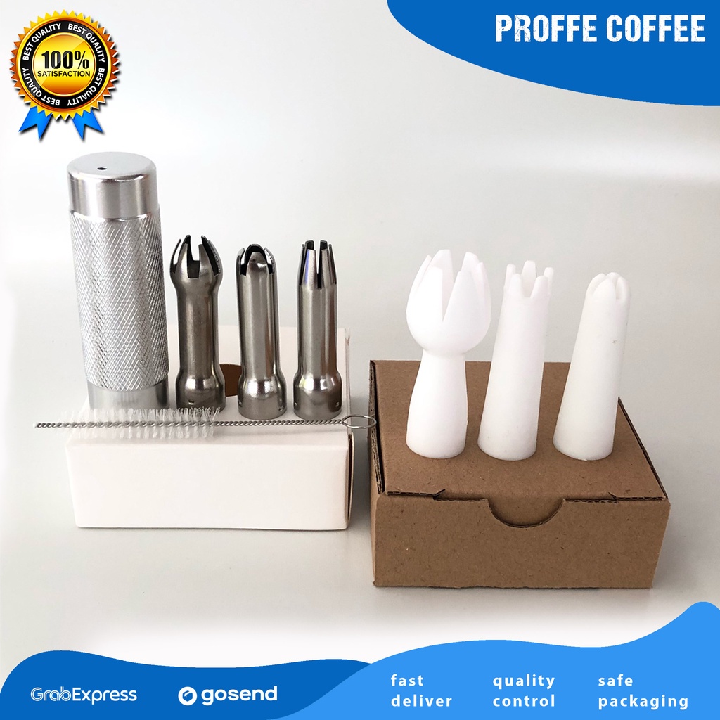 Nozzle cream whipper spare parts Nozzle whipped cream dispenser Cap charger n2o Head Decoration