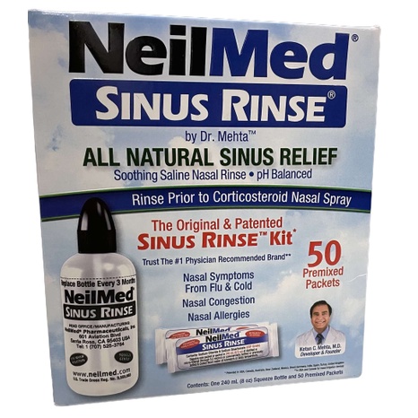 NeilMed Sinus Rinse Kit with 50 Premixed Packets | Shopee Philippines