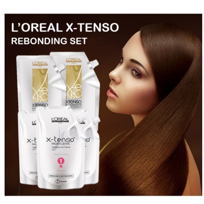 400ml * 2 1SET Loreal hair straightening cream rebonding cream Evershap
