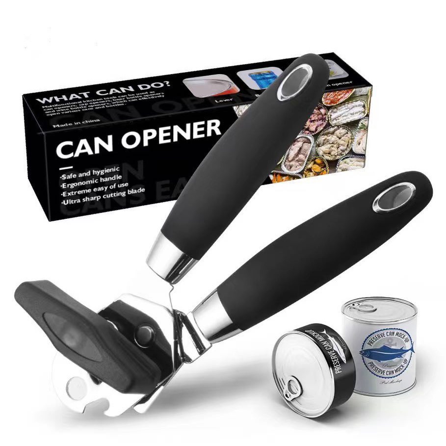 3in1 Stainless Steel Tin Opener Tin Opener with Lid Off Jar Can Opener