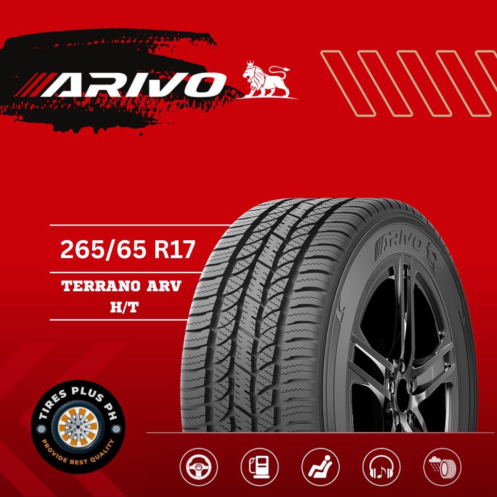ARIVO TIRE 265/65 R17 TERRANO ARV H/T WITH TUBELESS VALVE Shopee