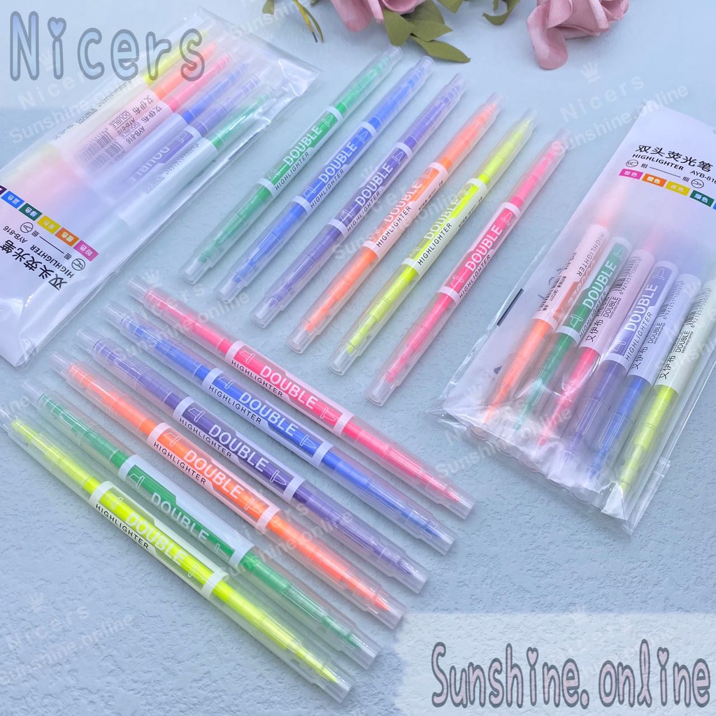 Highlighter Double Tip Pen/Highlighter Marker Pen/Fluorescent