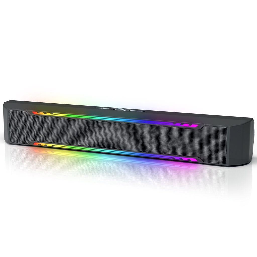 C4 Computer Speakers PC RGB Gaming Sound Bar Portable Wireless