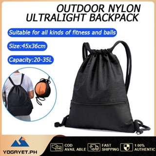 Outdoor Sports Ultralight Backpack Football Basketball Bag String Drawstring Hiking Gym Sport Bag
