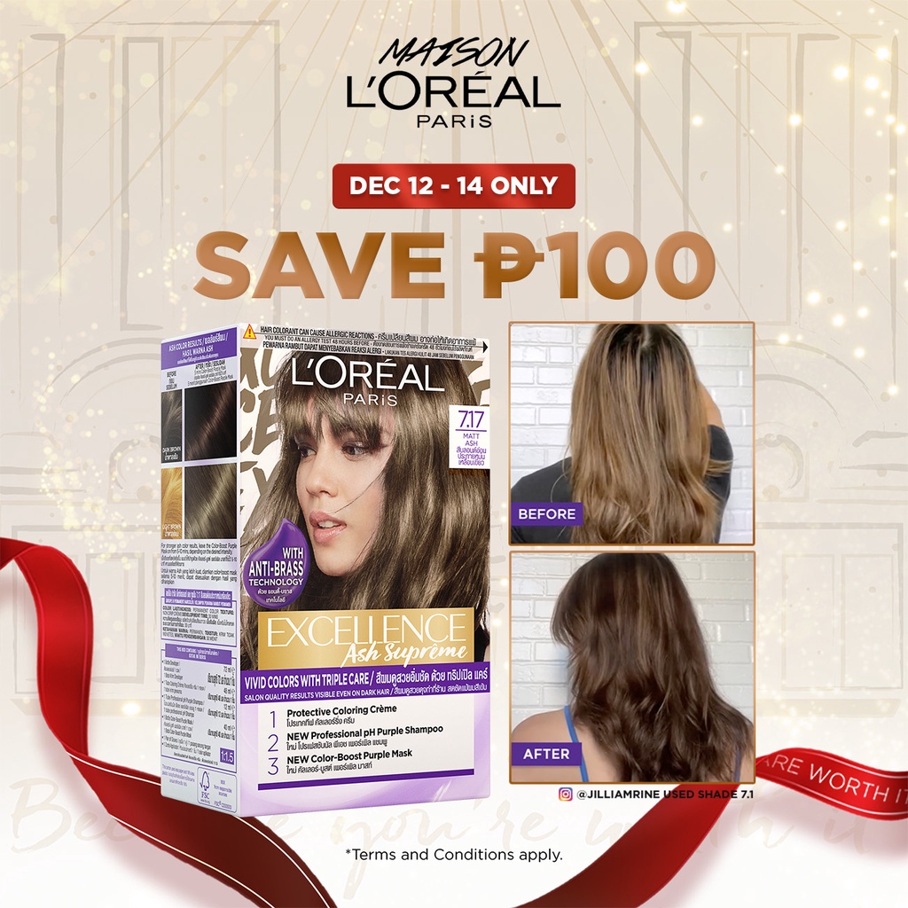 LOreal Paris Excellence Ash Supreme Haircolor with AntiBrass Purple