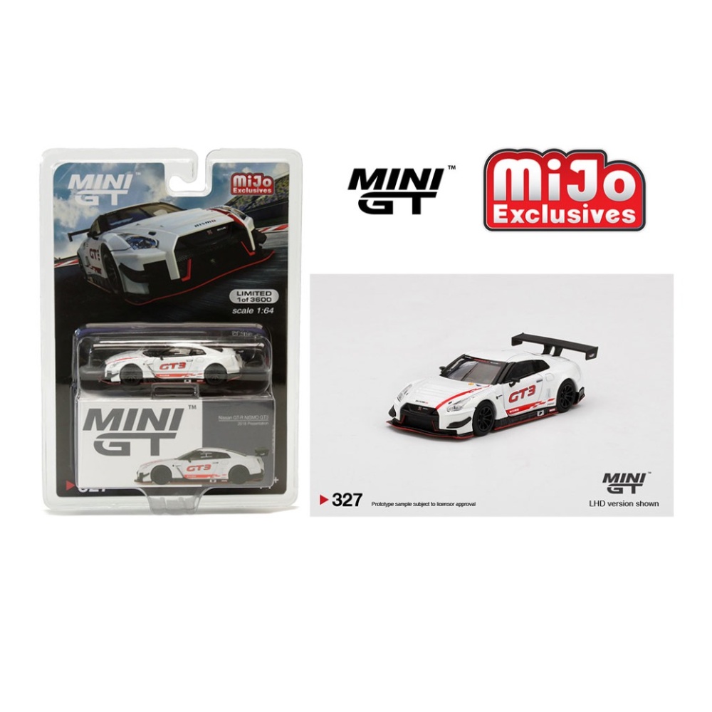 Mini Gt Nissan Gt R Nismo Gt3 2018 Presentation Mijo Exclusives Usa 164 Scale Diecast Car 8466