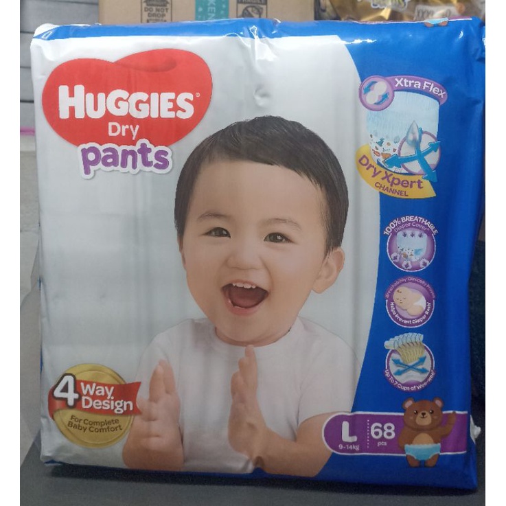 HUGGIES DIAPER PANTS 4 WAY DESIGN (LARGE) Shopee Philippines
