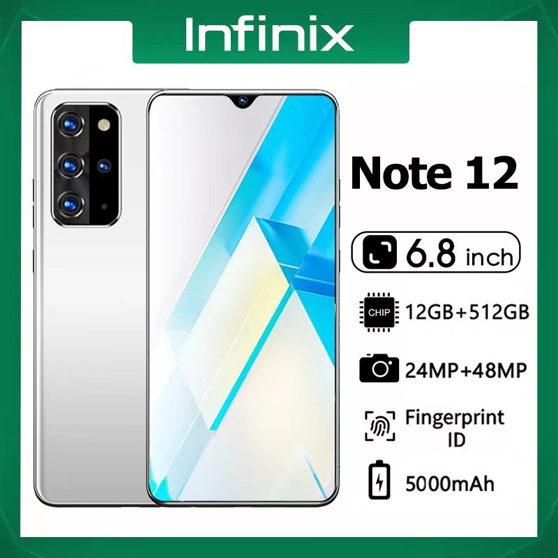 Infinix Note 12 6.8inch Cellphone 12GB+512GB Large memory Android Phone