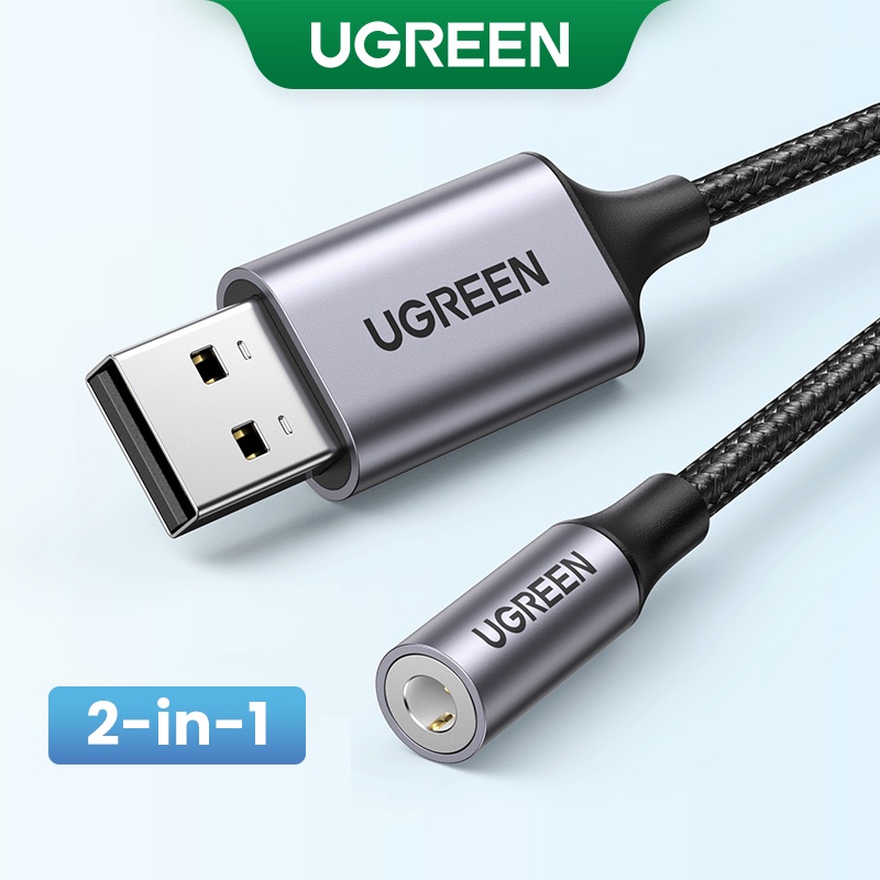 Fobia Laboratorio candidato New Arrival】UGREEN USB2.0 Male to 3.5mm Female Audio Adapter Sound Card  External Converter | Shopee Philippines