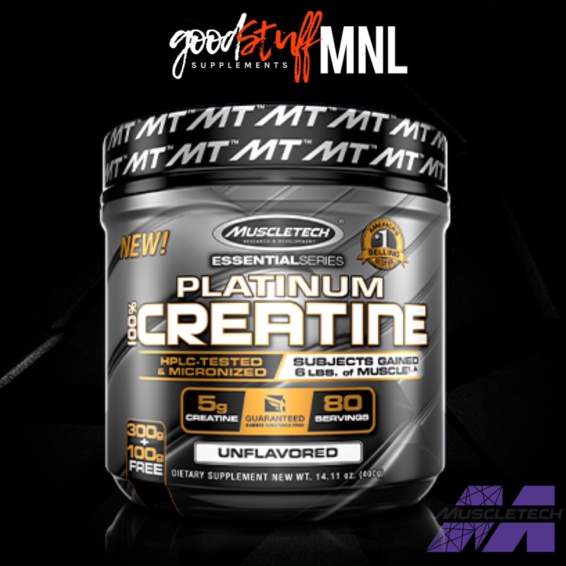 Muscletech Platinum Creatine - 100% Micronized Creatine Monohydrate ...