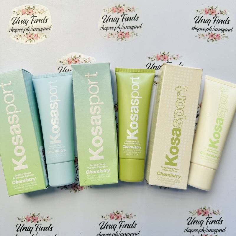 Authentic Kosas Chemistry Deodorant BOFighting AHA Serum Shopee