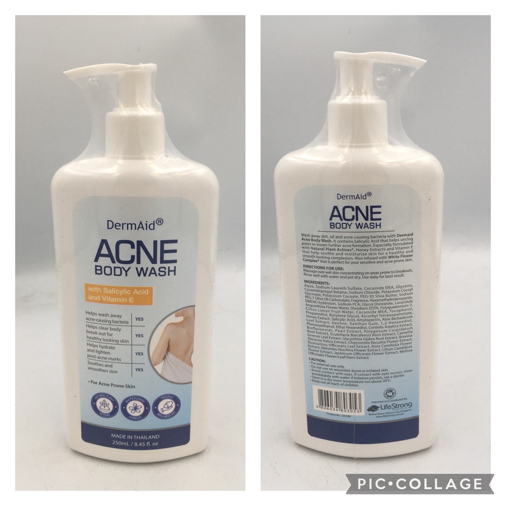 Fashion Dermaid Acne Back Spray / Body Wash Sulfur Soap Scar Gel Spot