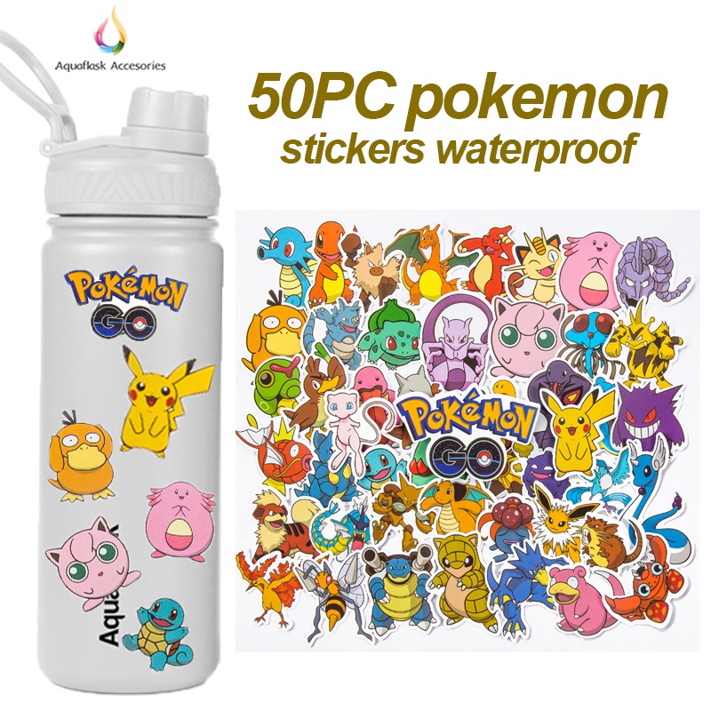 Aquaflask Accessories Pokemon Stickers Waterproof Sticker For Aquaflask