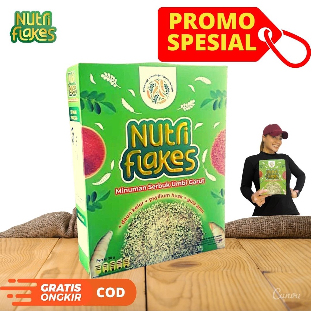 Nutriflakes Healthy Cereal GARUT Tubers Gastric & Heartburn Therapy