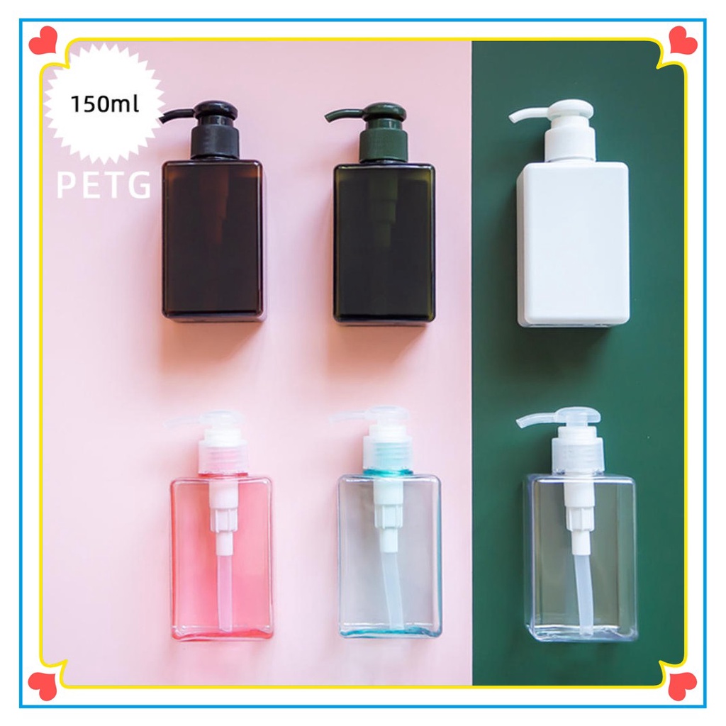 Refillable Pump Bottles 150ml Plastic Empty Pump Bottles for Lotions ...