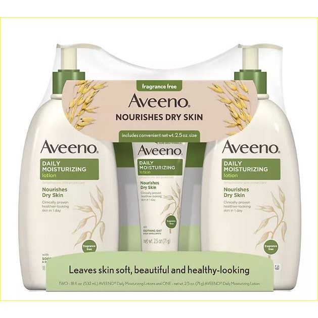 Aveeno Daily Moisturizing Lotion Set of 3 (532ml) Shopee Philippines