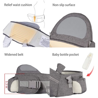 MoonBear Baby Hip Seat Carrier 0-36 Months Baby Waist Stool for Child Infant Toddler with Adjustable Strap Buckle Pocket Soft Inner Huge Storage #6